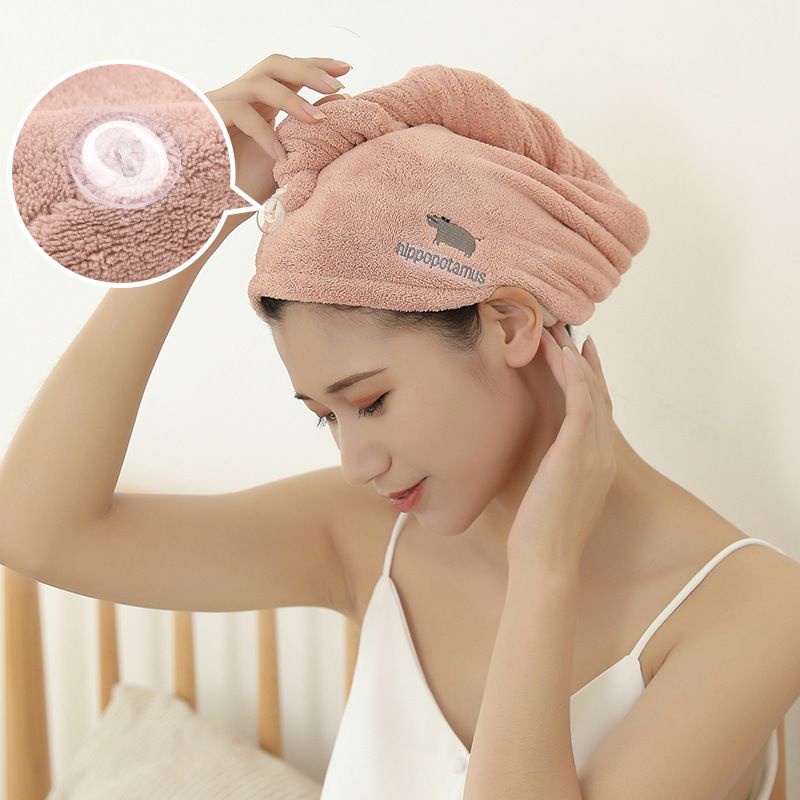 Handuk Keramas cepat kering Bahan Microfiber / Handuk Keramas Pengering Rambut Kepala  / Handuk Turban / Magic towel [JY]