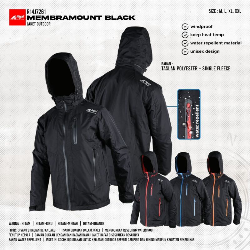 Jaket Arei Membramount Black