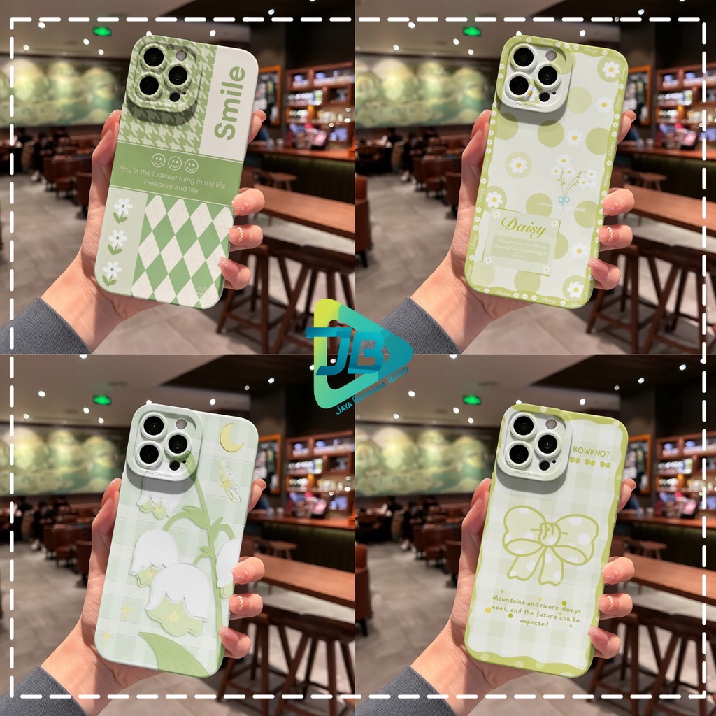 CUSTOM CASE SOFTCASE SILIKON PROCAMERA GREEN CUSTOM INFINIX SMART 4 5 6 PLUS HOT 8 9 10 10S 11 12 12I PLAY NOTE 8 10 11 12 PRO JB6114