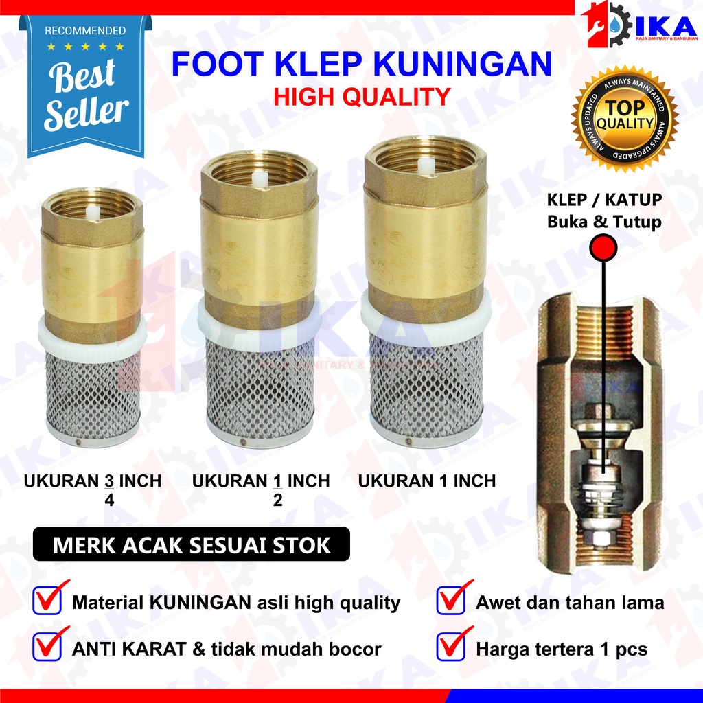 Foot Klep Kuningan 1/2&quot; 3/4&quot; 1&quot; inch Foot Valve Tusen Klep Footklep - Saringan Bawah Foot Valve Kuningan  3/4&quot; 1/2&quot; / Foot Klep / Tusen Klep Kuningan / Foot Klep Kuningan FOOT VALVE FOOTKLEP TUSEN KLEP KUNINGAN 1/2 - 3/4 -1 INCH Foot Klep 1 Inci Kuningan