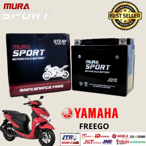 aki motor yamaha freego aki kering mura gtz6v berkualitas