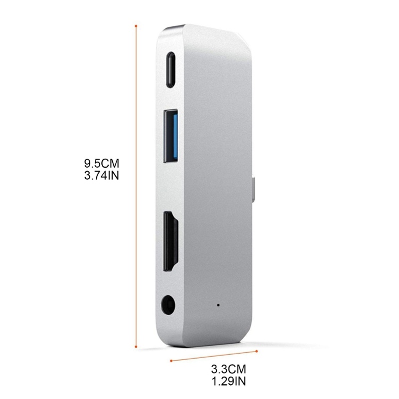 Cre Adapter Hub Docking Station Multi Port USB 3.0 Tipe-C Ke 3.5