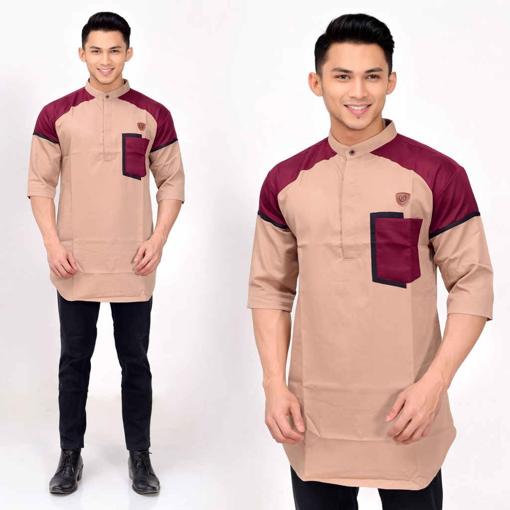 Baju Koko Pria Terbaru Koko Kurta Turki Lengan Panjang Kemeja Koko Turki Dewasa Toyobo Import