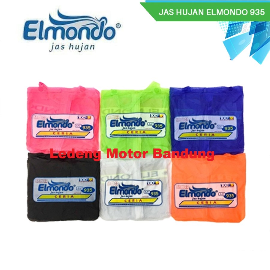 Elmondo Jas Hujan Stelan Ceria Jaket Celana Dewasa Raincoat 935