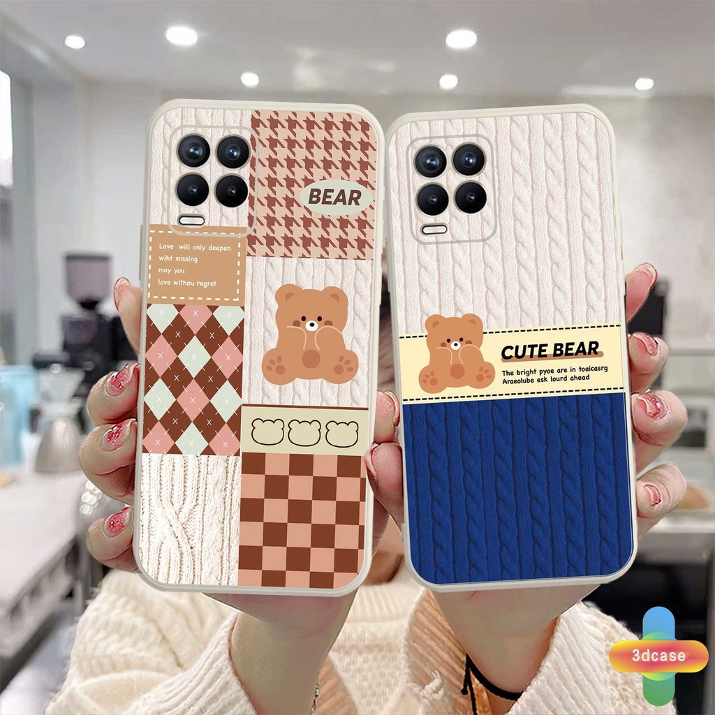 Soft Case TPU Motif Kartun Beruang Untuk Realme C15 C21 C11 2021 C21Y C31 C35 C25 C20 C3 C12 C2 C25S 5S 5 5S 5i C17 7i C1 C25Y C2 C3i 6i C20A  Narzo 20 10 10A 20A 30A A7 A5S A15 A16 Y12 Y20 Y15S A03