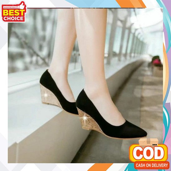 Pesta Sofiya Terbaru Import 8203 2 Sendal Wedges Pesta Wanitamp Ew830 Sandal Wedges Slk66 Putih Qz S