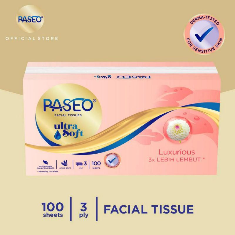 Tisu Paseo Ultra Soft 100 sheets - Tisu Paseo Ultra Soft - Paseo Ultra Soft