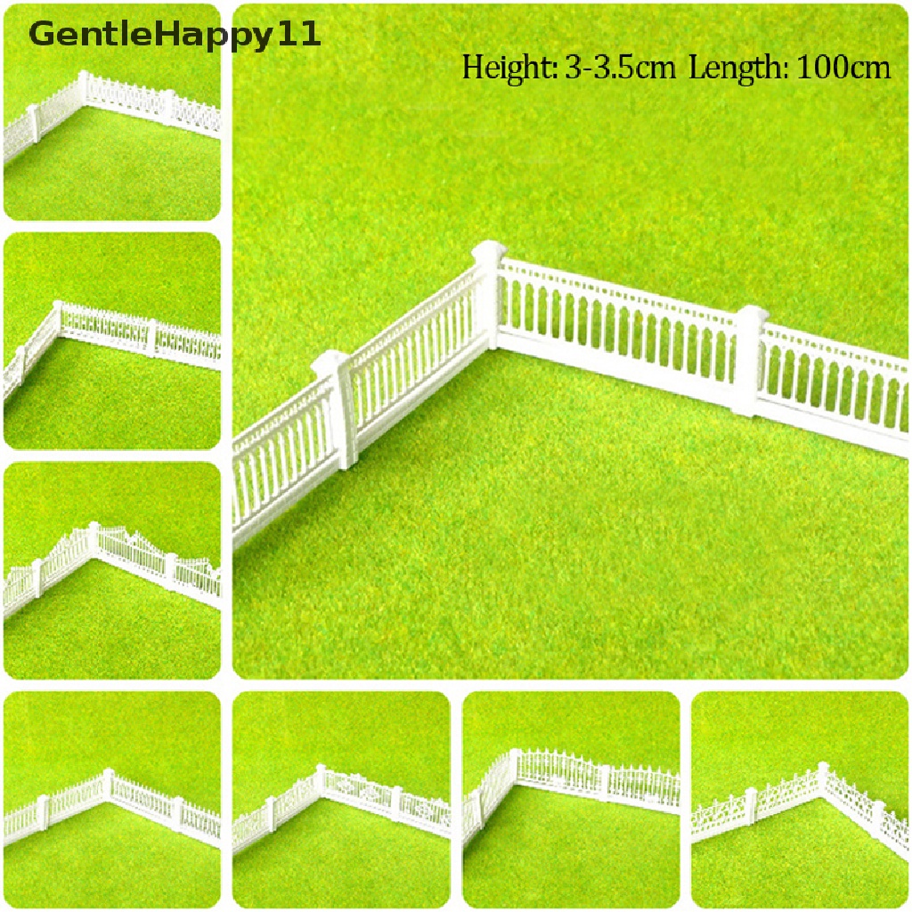 Gentlehappy 1per100skala 1M Pagar Miniatur Plat Pasir Yard Sence Model Pagar Pembatas Dekorasi id