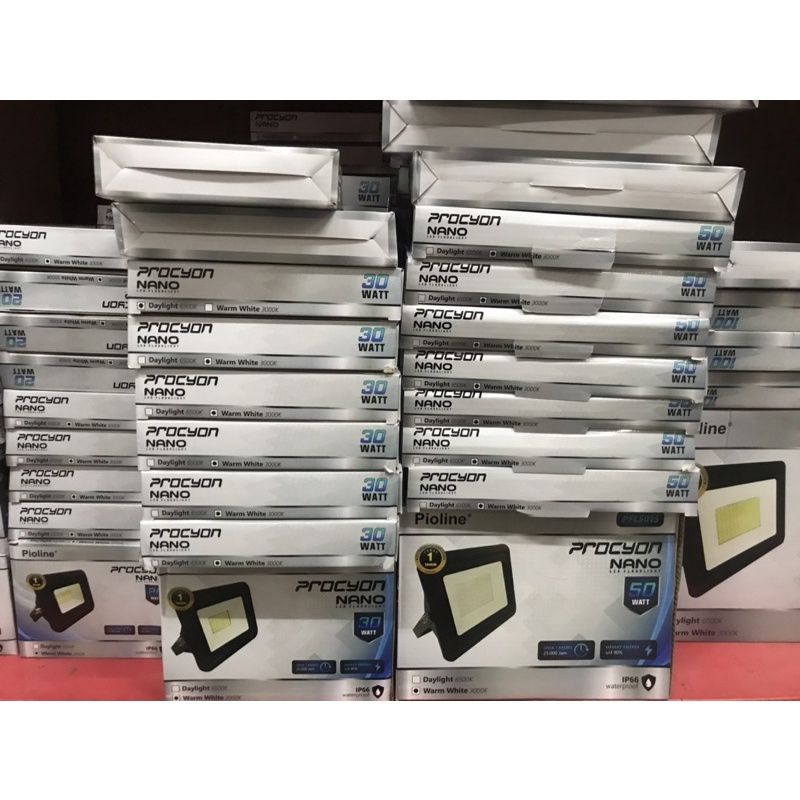 Lampu Sorot LED PIOLINE PROCYON 10 20 30 Watt Nano Lampu Sorot LED | Lampu Outdoor, Lampu taman