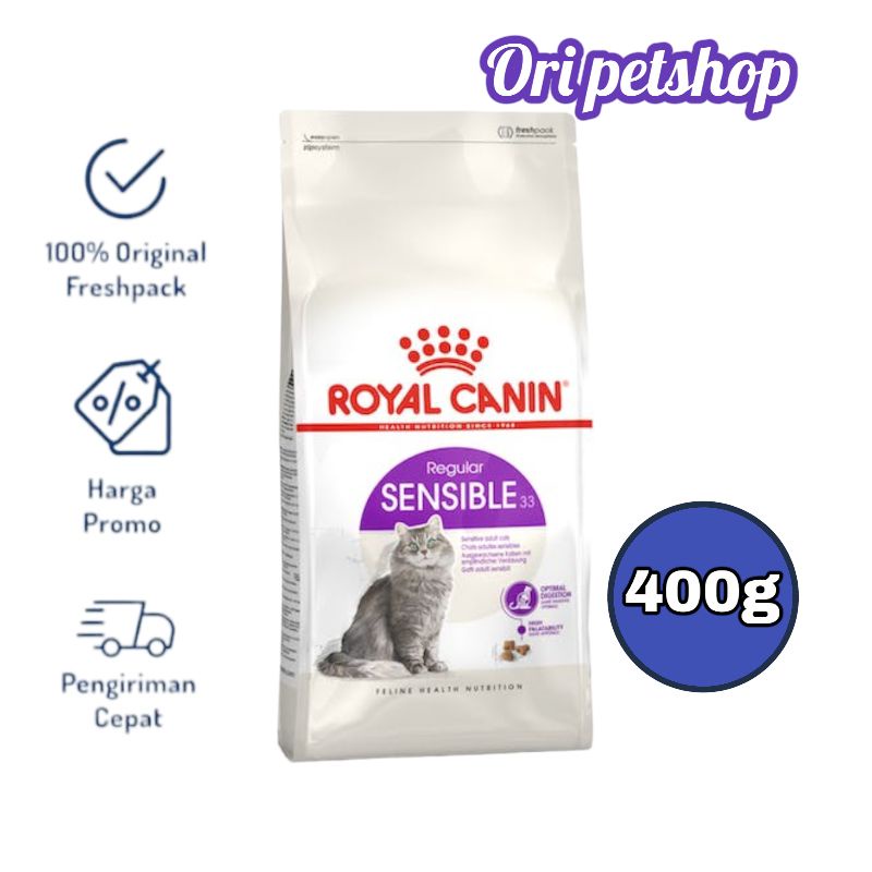 Royal Canin Sensible 33 Makanan Kucing Dewasa Dry 400g