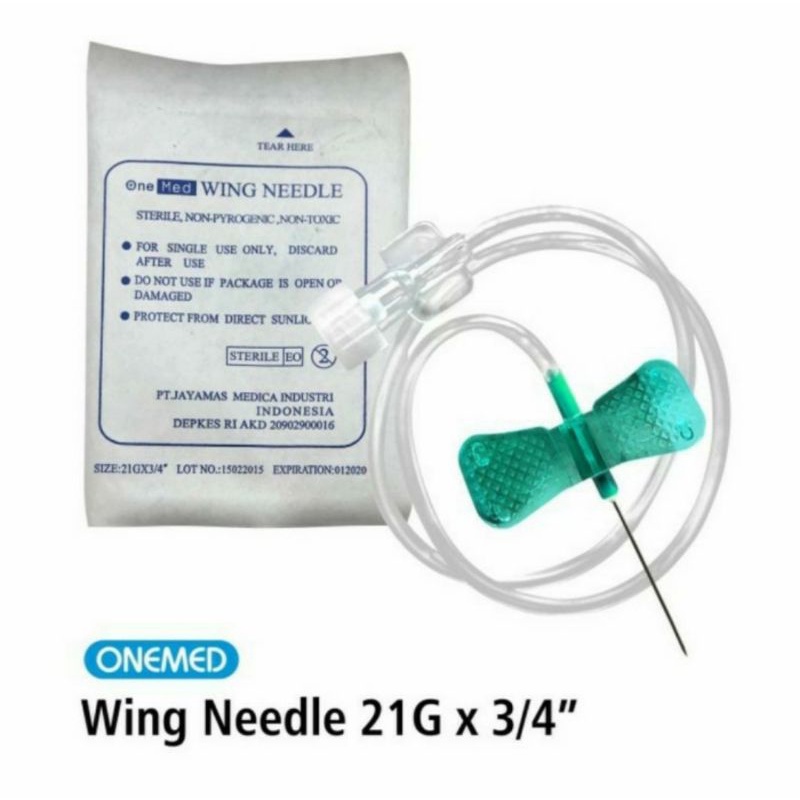 Wing Nedle 21G 23G 25G 27G One Med