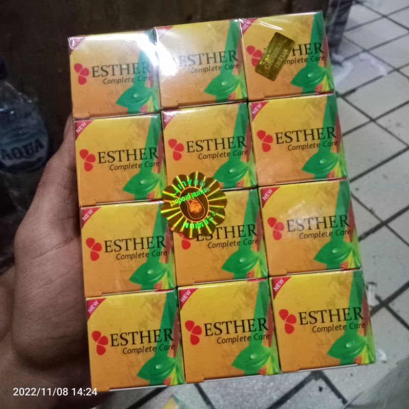 (12 pcs) Cream Esther Super Pot Gentong No 1 Complete Care Lusinan