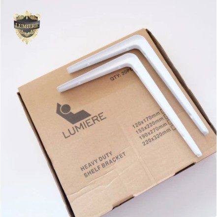 SIKU PENYANGGA RAK DINDING / L BRACKET Siku Rak Tebel 155 x 220