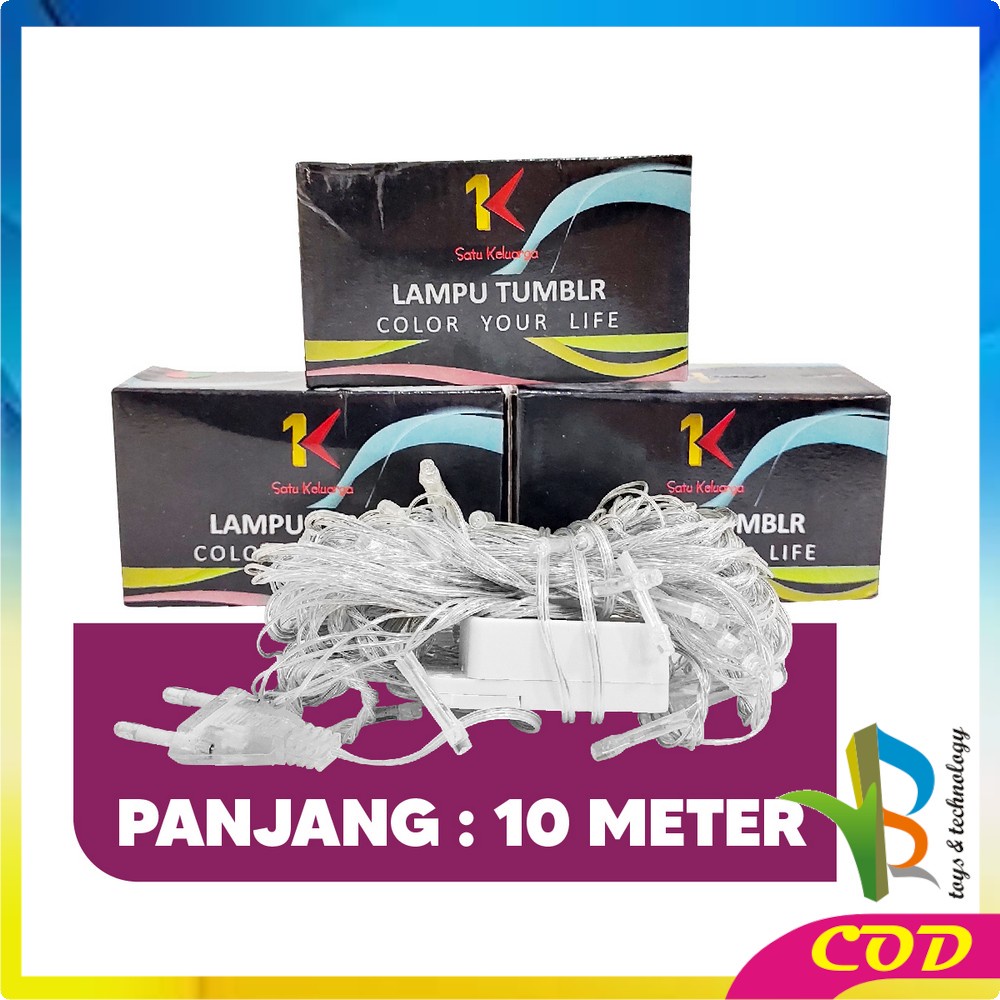 RB-C18 Tumblr Light LED 10 Mtr Packing Kotak Lampu Hias Tumblr Dekorasi Kamar Hiasan Natal