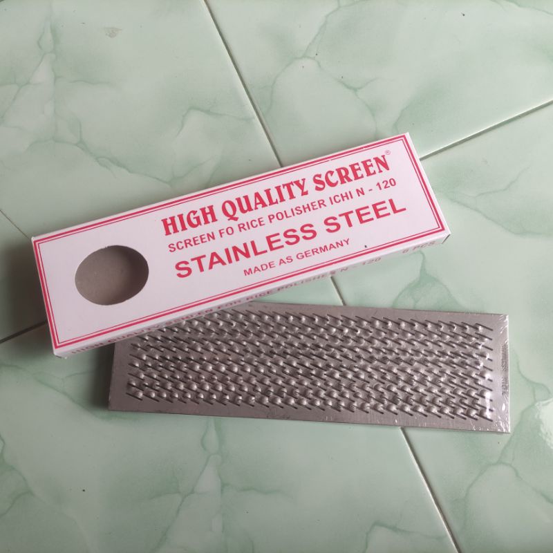 saringan sarangan screen padi N120 (STAINLESS) satu set isi 6 biji