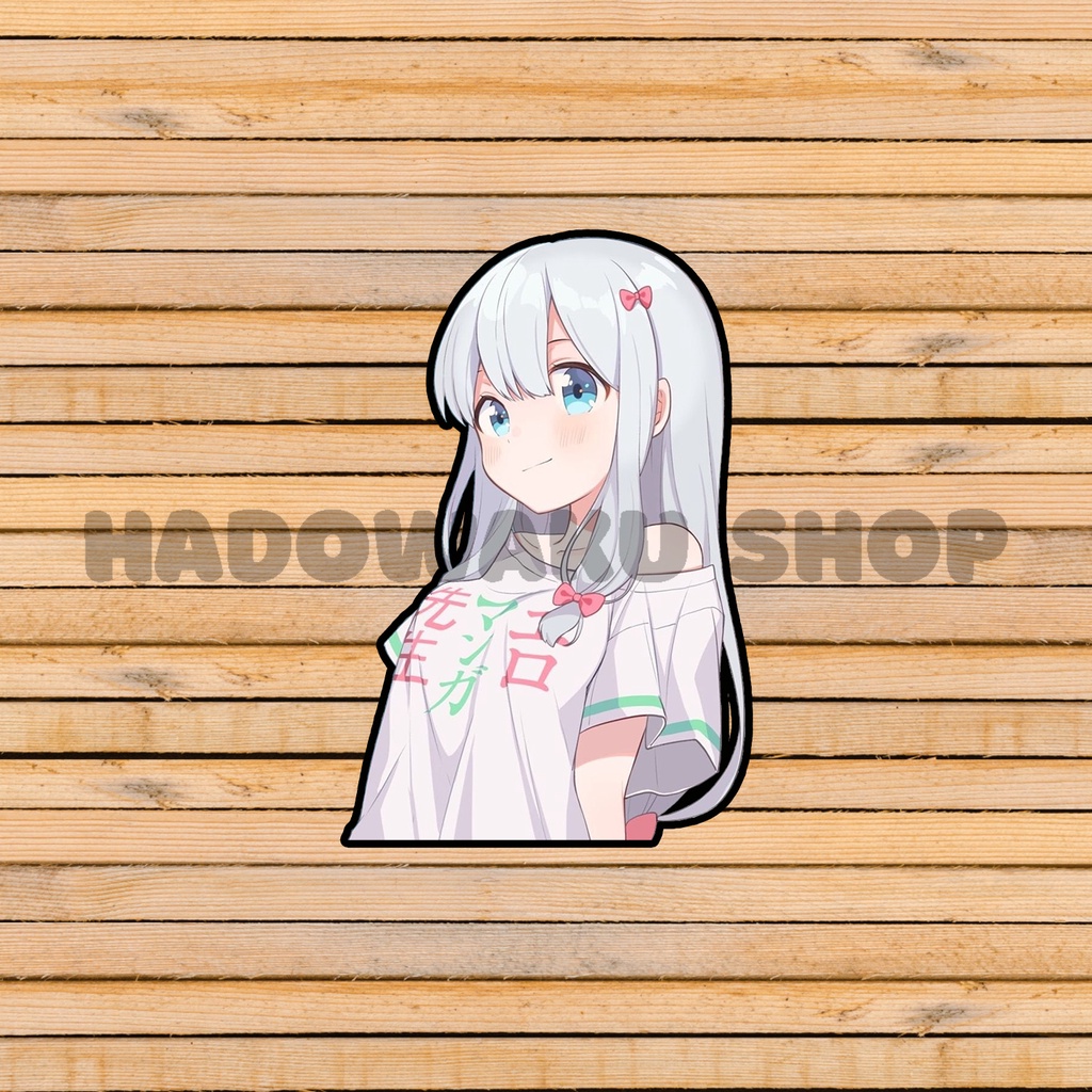 Sticker Stiker Vinyl - Anime Izumi Sagiri Smiling