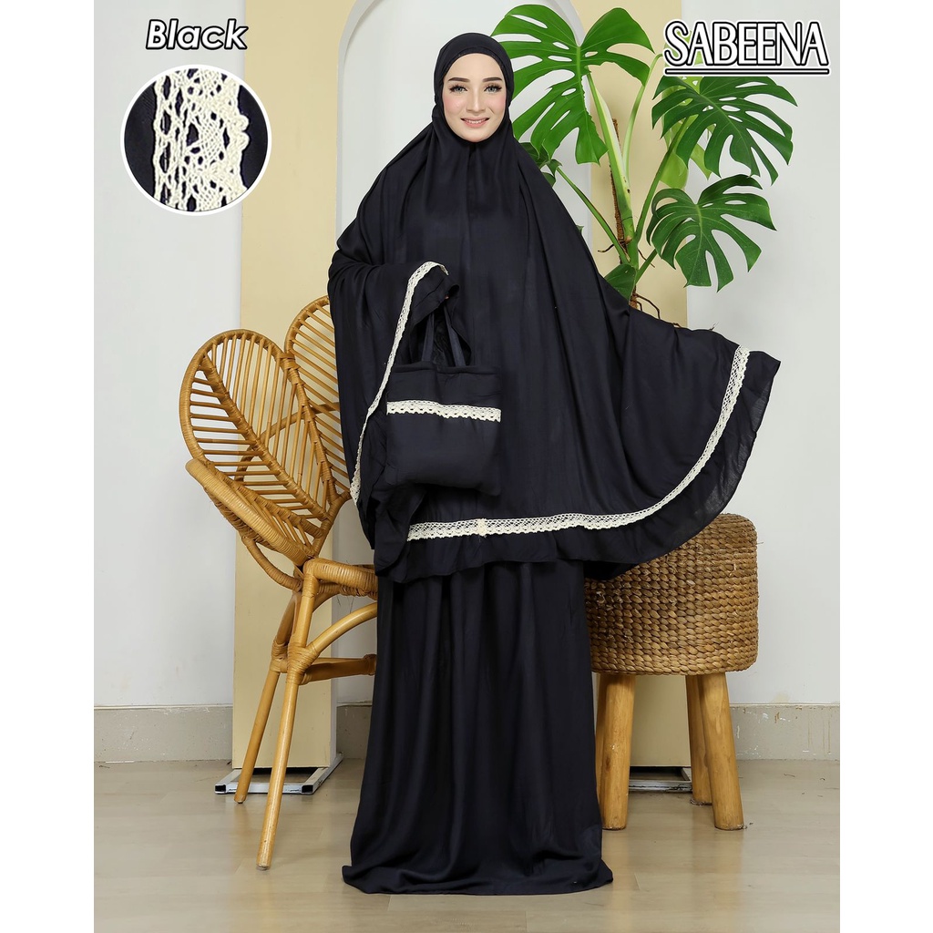 Mukena Polos Bahan Katun Super Premium Ukuran Jumbo Mukenah Sitikhadijah