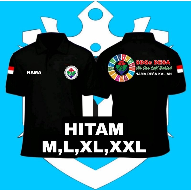 KAOS POLO SHIRT TANGAN PENDEK KEMENDES // BAJU SDGs DESA