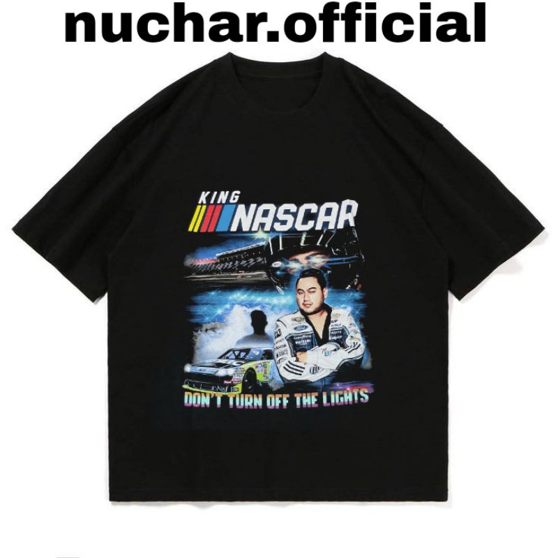 KAOS/T-SHIRT HITAM KING NASCAR PLESETAN KING NASSAR VINTAGE UNISEX