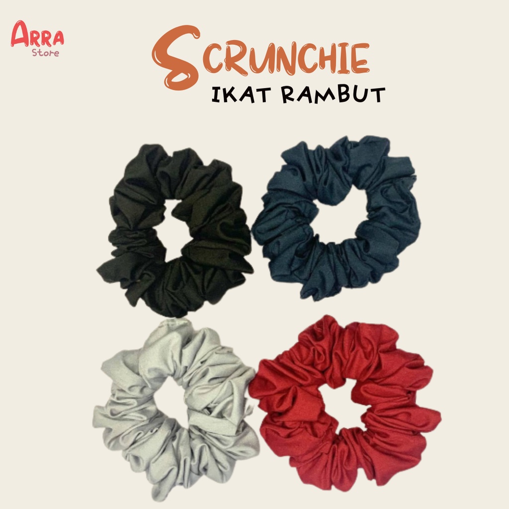 Scrunchie Ikat Rambut Cepol Hijab Kunciran Gelang Kain Katun