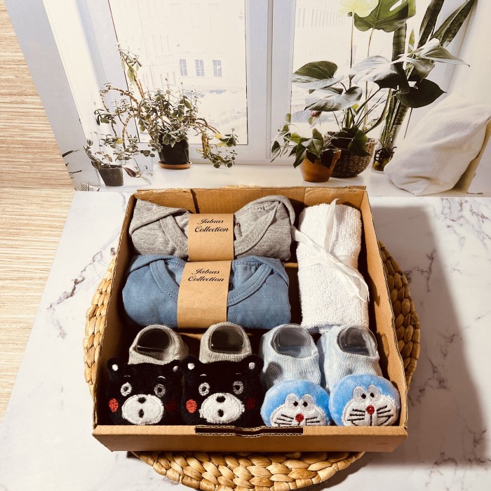 

(COD) Hampers Bayi Hamper Baby Girl Boy Kado Lahiran Perempuan Laki Laki Box - Boys