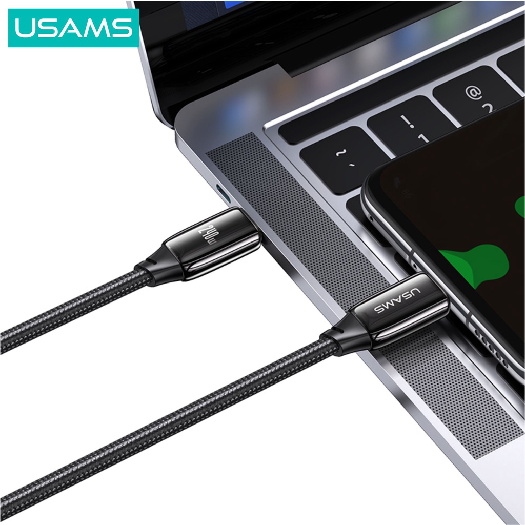 USAMS U82 Kabel Data Type C to Type C PD3.1 240W Zync Alloy