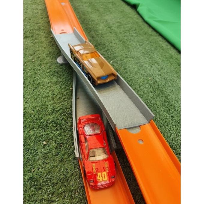Hot Wheels Track Pindah jalur Cross Lane Section