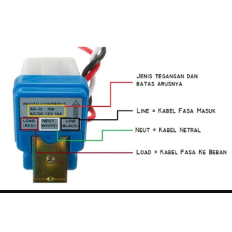 PhotoCell/Fotocel Alat Sensor Cahaya Masko 6A 3A MASKO