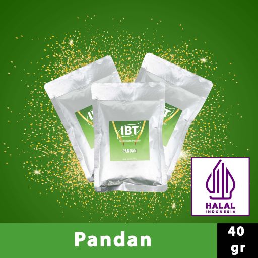 

Bahan Minuman Serbuk Bubuk Rasa Pandan IBT Instant Powder Sachet