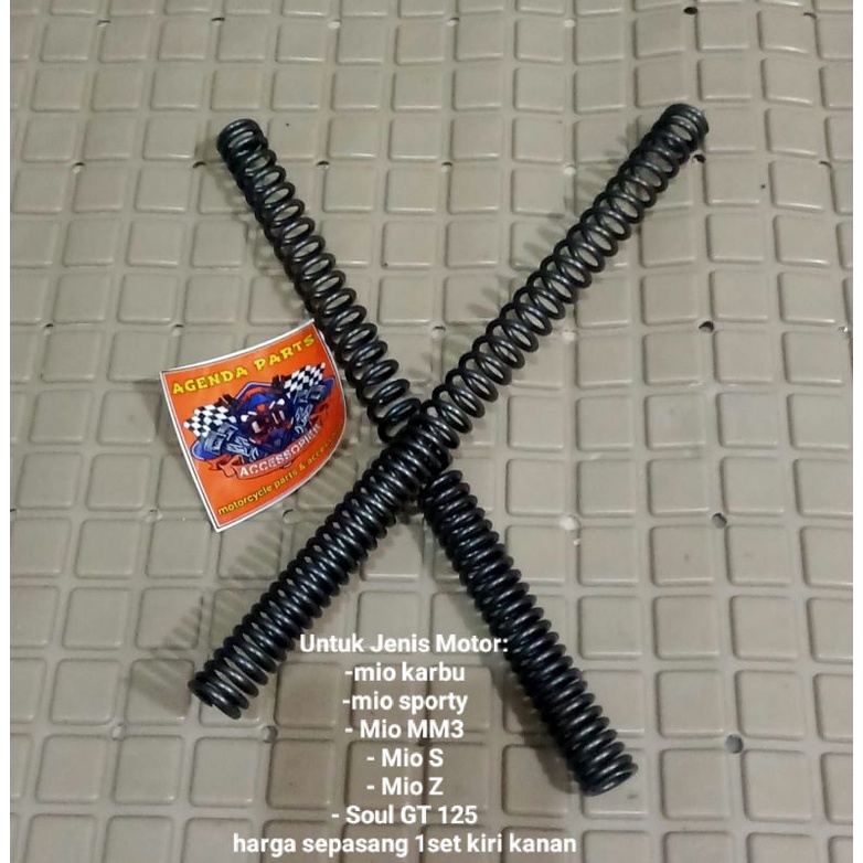 per shock depan/Per Pegas Shock Depan yamaha Mio karbu-Sporty-mio smile-Mio Soul-Soul GT-Mio m3-mio s-mio z harga sepasang kiri kanan