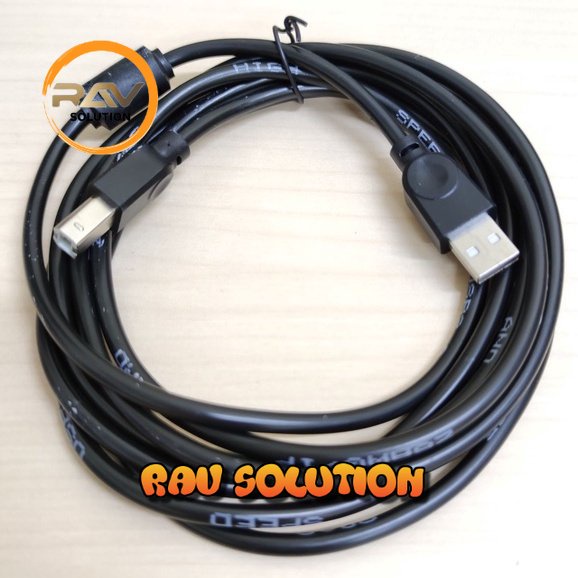 KABEL USB PRINTER 3M HITAM - AM BM 3 METER - 3 M GOOD QUALITY