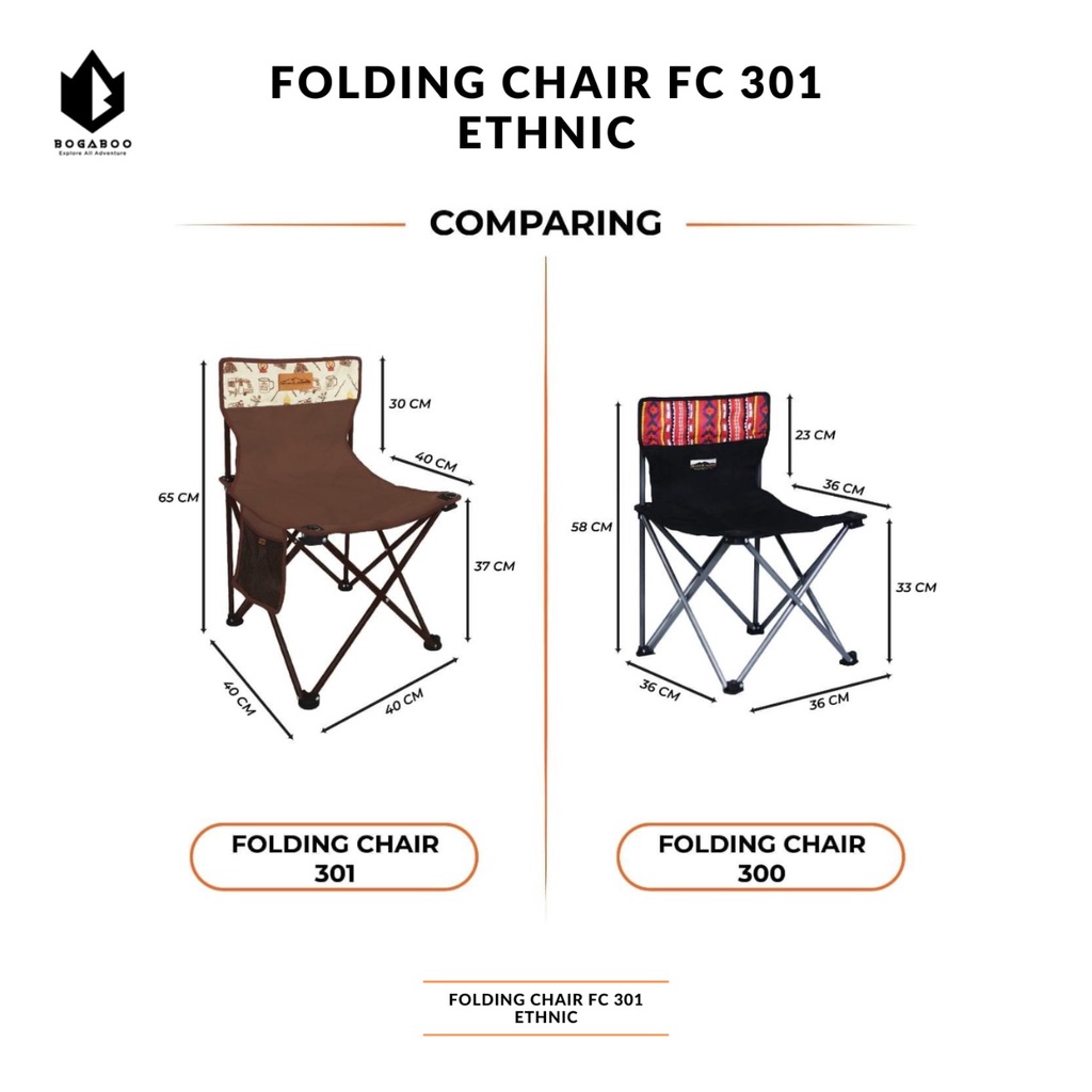 BISA COD Dhaulagiri Folding Chair FC 301 Etnik Portable  - Kursi Lipat Outdoor - Kursi Lipat Camping - Kursi Lipat Camping