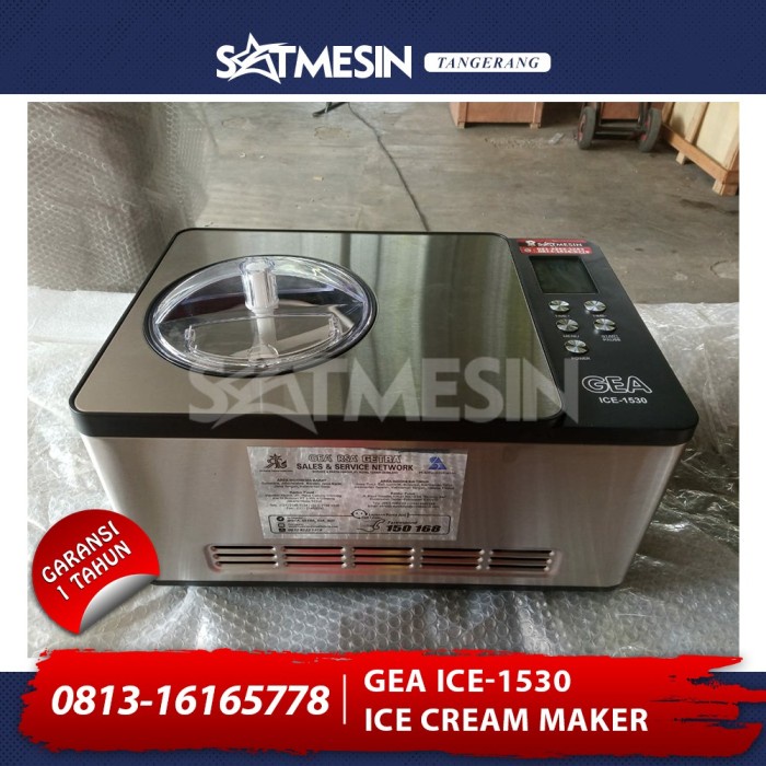 Maker Jual Murah Ice Cream Maker Gea Ice-1530 / Mesin Pembuat Es Krim