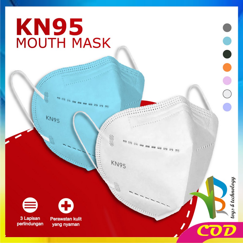 RB-C279 Masker KN95 5 Ply Isi 10Pcs Disposable Mask Facemask Masker Earloop Masker Kesehatan Medis