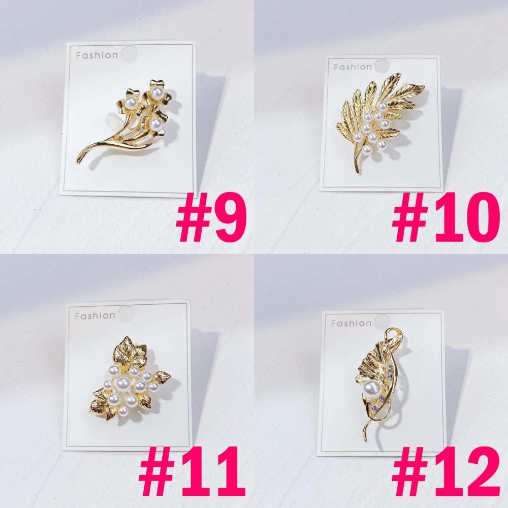 MORYMOSHI B04 Bros Jilbab Brooch Wanita peniti tuspin Aksesoris Korea Import