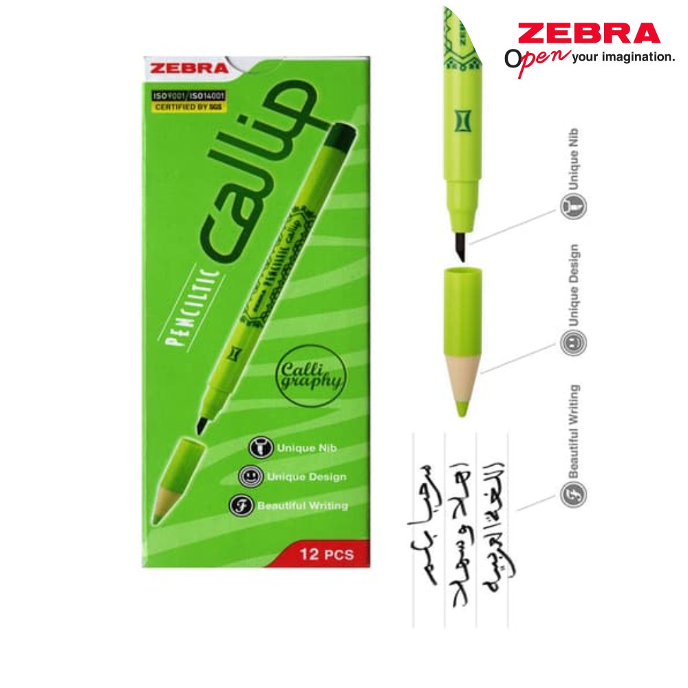 

Callip Penciltic Zebra Pulpen Kaligrafi Arab Warna Hitam Ecer/Grosir