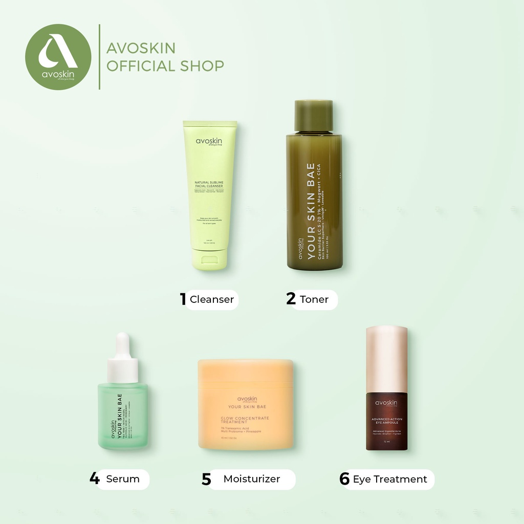 Avoskin Your Skin Bae Serum Tea Tree + Witch Hazel + Glycolic Acid + Rosemary (30ml) untuk Kulit Berjerawat