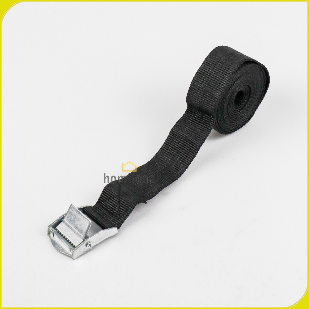 Tali Strap Pengikat Barang Tie Down Cargo Belt Rope 2 Meter x 2.5 cm XhaoR XR2 Black