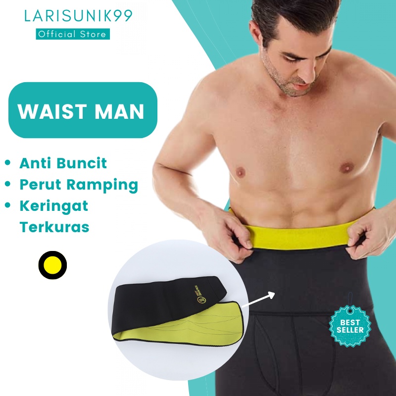 Korset Pelangsing Perut Waist Man Hot Shaper Belt Unisex Sabuk Pelangsing Bahan Neoprene