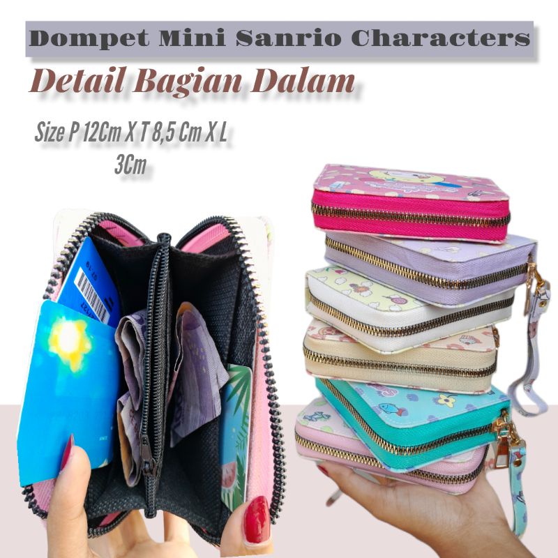 MINI WALLET PRINTING LUCU/DOMPET WANITA MINI ALA KOREAN  MODE