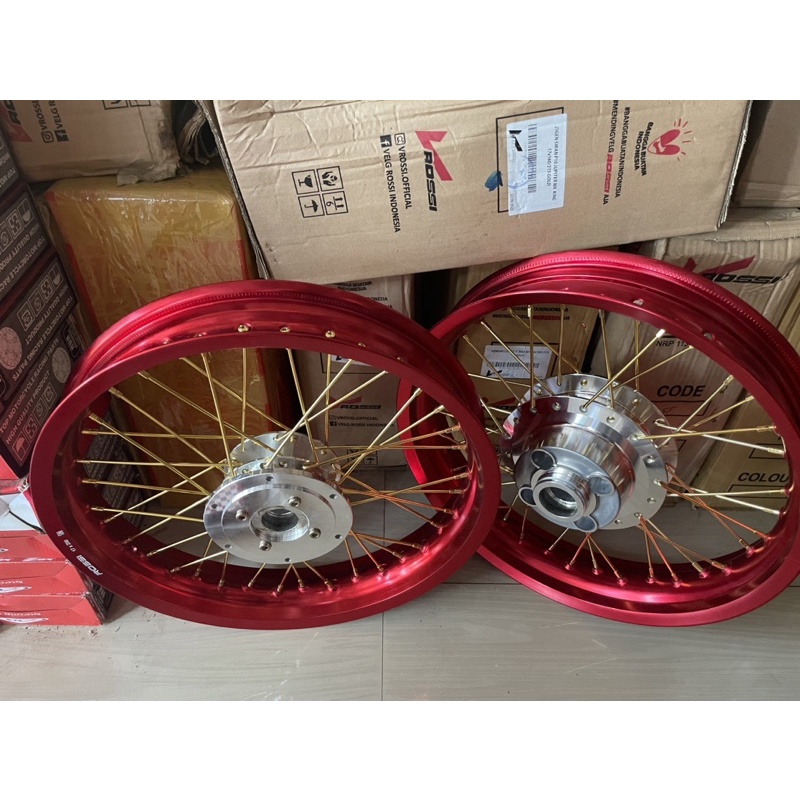 velg mega pro,gl pro,mega pro hiu ring v Rossi tapak lebar uk 250/300x17