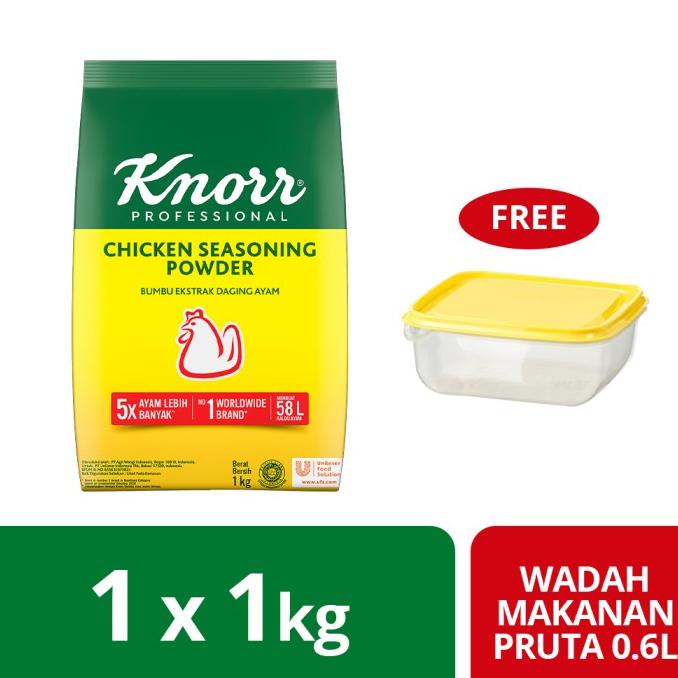

Knorr Chicken Powder Refill 1Kg Free Container IKEA 0.6L