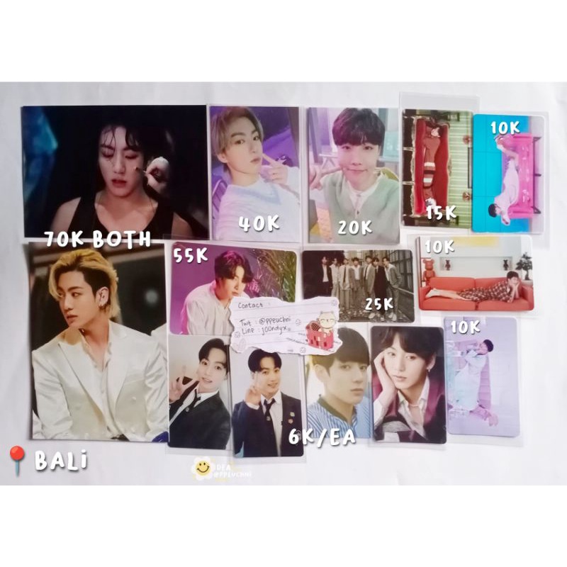 Photocard Postcard BTS Mpc magic shop pajama sowoozoo be deluxe dicon 101 jungkook the fact