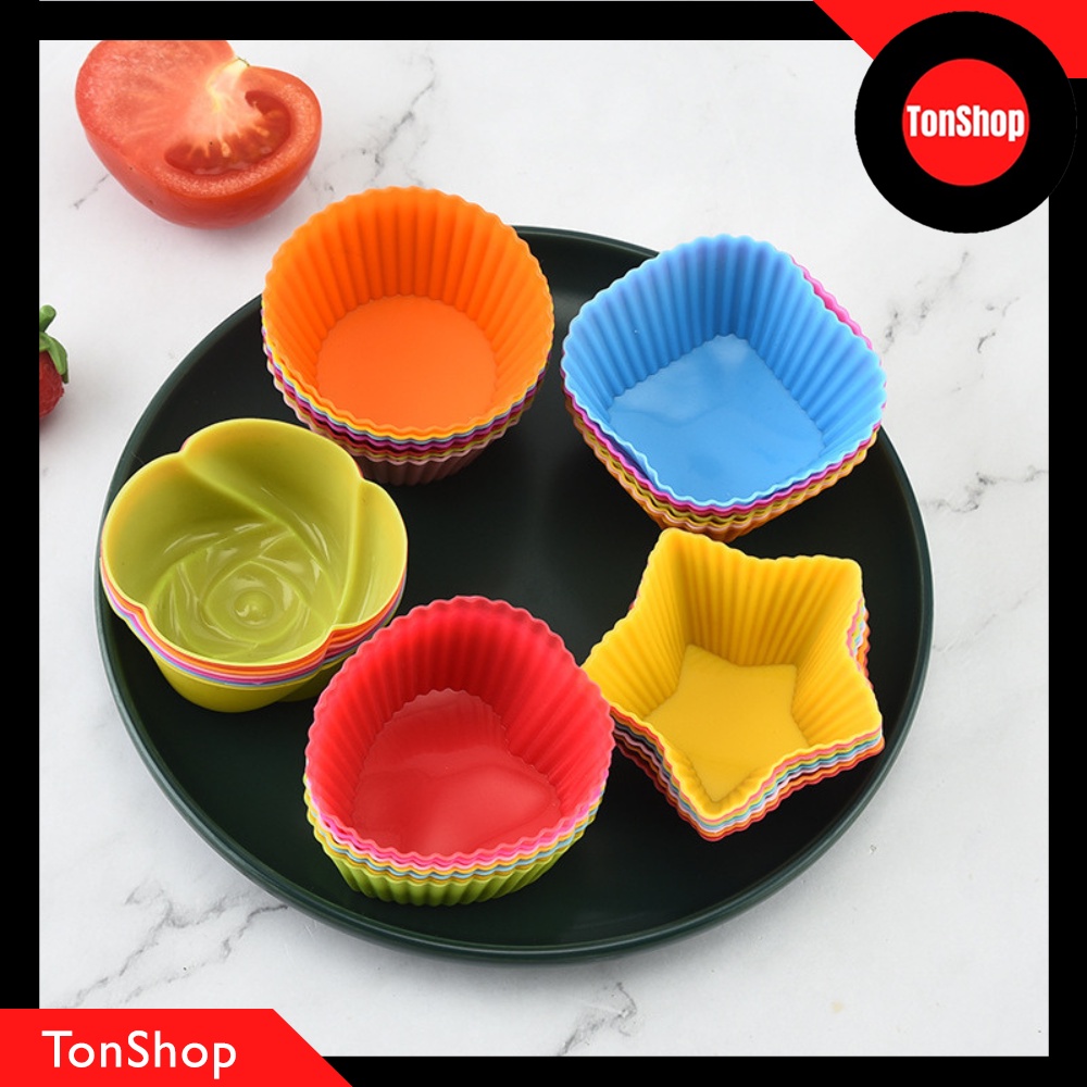 Cetakan Muffin Silikon / Cetakan Kue Silikon Tahan Panas / Cetakan Ager Karakter Lucu / Cetakan Kue 