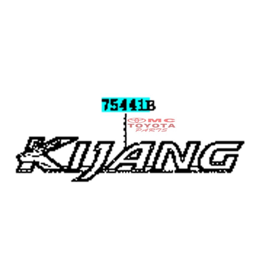 Emblem Logo Toyota Kijang Innova 75441-0K021