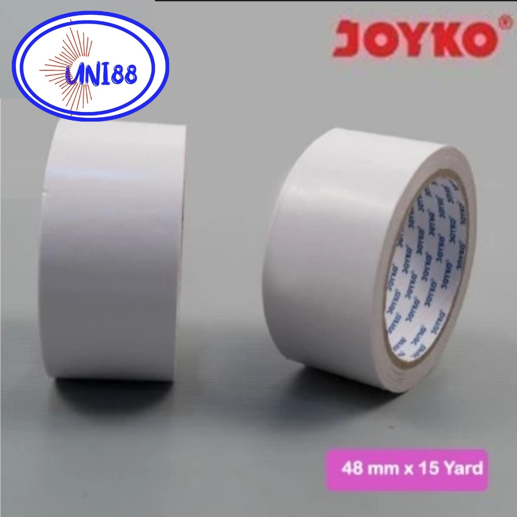 

Double Tape Joyko Doble Tip Dobel Sided Perekat 2 Sisi 6mm 12mm 24mm 1/4 inch 1/2 inch 1 inch Perlengkapan Sekolah dan Kantor