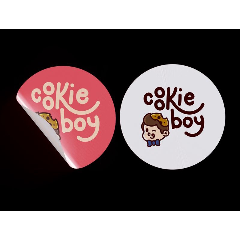 

Sticker Label Bulat Sudah Dipotong Produk Cutting Merk Makanan Nasi Box Lunch Botol Kardus