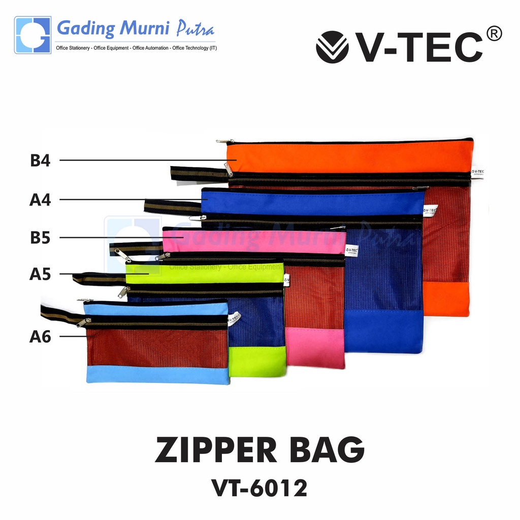 

Zipper Bag Pouch Folder Map Document Bag / TAS TENTENG V-TEC VT-6012