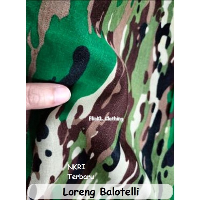 Bahan Kain Loreng Balotelly Camo Balotelli Malvinas AD Angkatan Darat Balotelli Matra Darat NKRI Terbaru