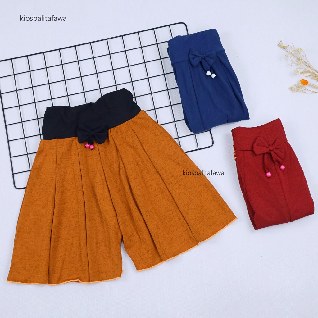 Rok Celana Polos Uk 6-7 Tahun / Bawahan Anak Perempuan Murah Model Rok Celana Cewek Grosir Adem